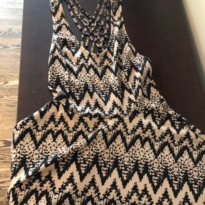 Black & Taupe Dress by Lush